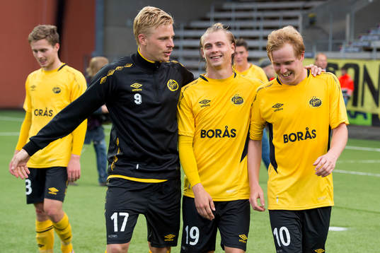 Elfsborgs Per Frick, Simon Hedlund och Simon Lundevall