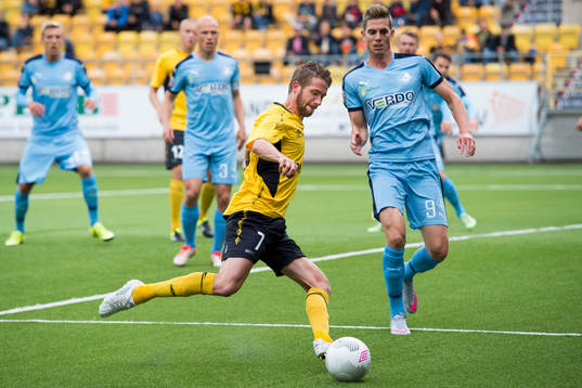 Elfsborgs Marcus Rohdén och Randers Jonas Borring