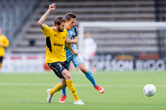 Elfsborgs Marcus Rohdén och Randers Alexander Fischer