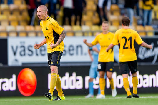 Elfsborgs Sebastian Holmén jublar