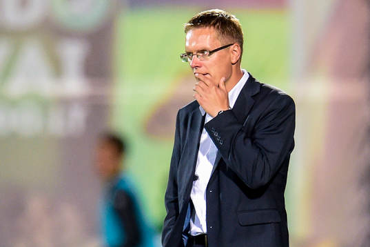 Zalgiris tränare Valdas Dambrauskas deppar