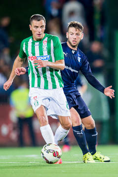 Malmö FFs Erdal Rakip jagar Zalgiris Egidijus Vaitkunas