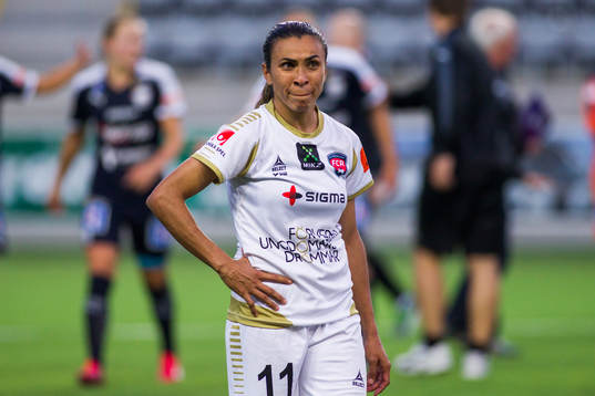 FC Rosengårds Marta Viera da Silva deppar