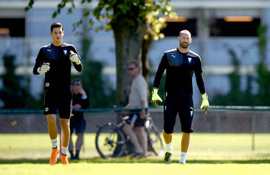 Malmö FFs nyförvärv målvakt Johan Wiland och Marko