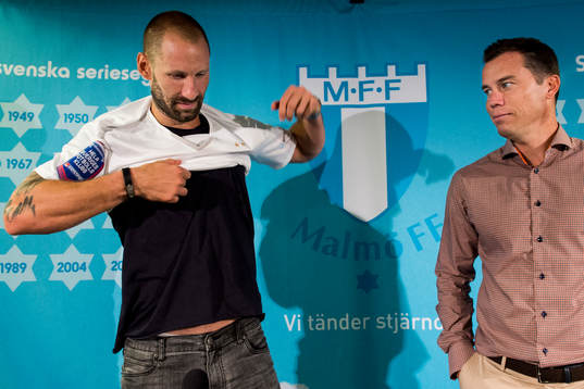 Malmö FFs nyförvärv målvakt Johan Wiland och sportchef