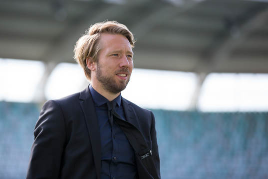 IFK Göteborgs Adam Johansson innan fotbollsmatchen i