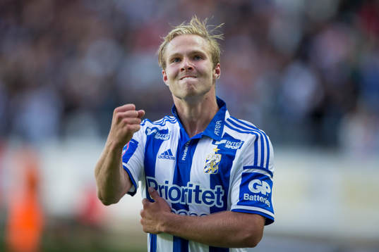 IFK Göteborgs Gustav Engvall jublar