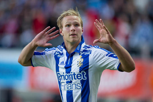IFK Göteborgs Gustav Engvall jublar