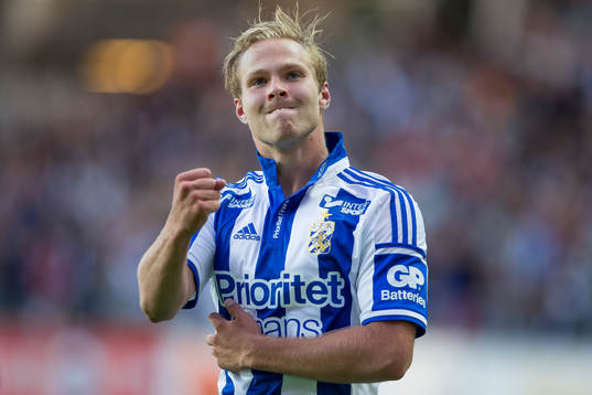 IFK Göteborgs Gustav Engvall jublar