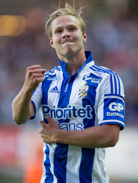 IFK Göteborgs Gustav Engvall jublar