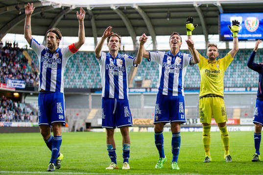 IFK Göteborgs Mattias Bjärsmyr, Emil Salomonsson och