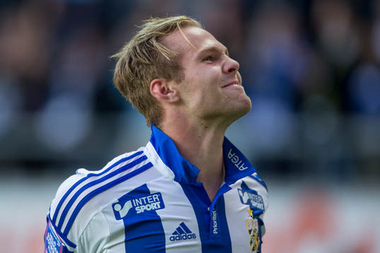 IFK Göteborgs Gustav Engvall jublar