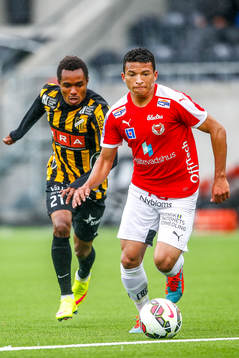 Häckens Nasiru Mohammed och Kalmars Ismael Silva Lima