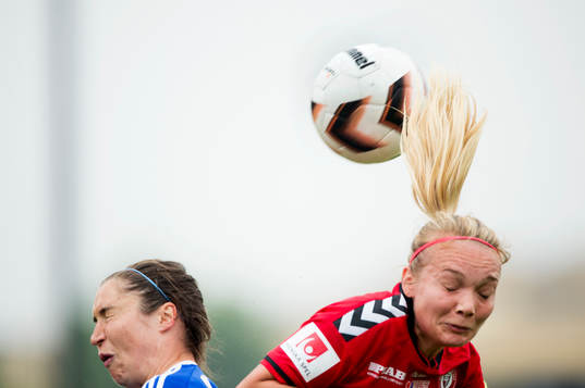 Kristianstads 2-målsskytt Margret Lara Vidarsdottir i
