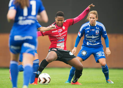 Kristianstads Ida Rebecca Guehai i matchen i damallsvenskan