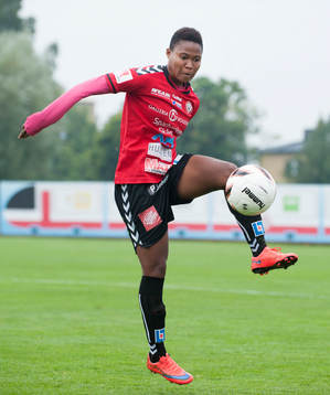 Kristianstads Ida Rebecca Guehai i matchen i damallsvenskan