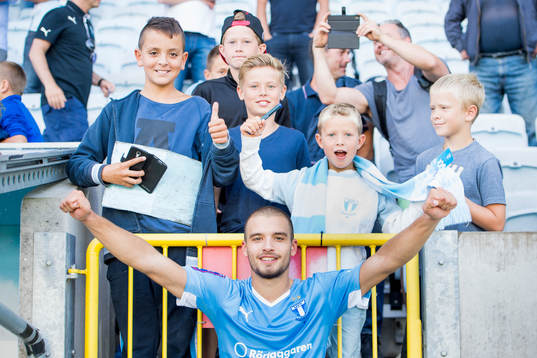 Malmö FFs Vladimir Rodic firar segern