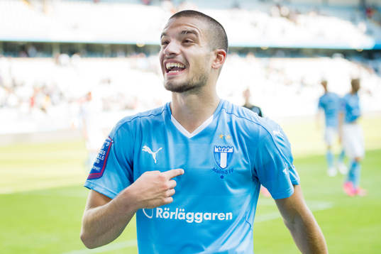 Malmö FFs Vladimir Rodic firar