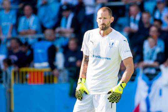 Malmö FFs målvakt Johan Wiland