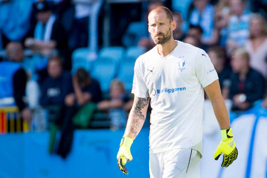Malmö FFs målvakt Johan Wiland