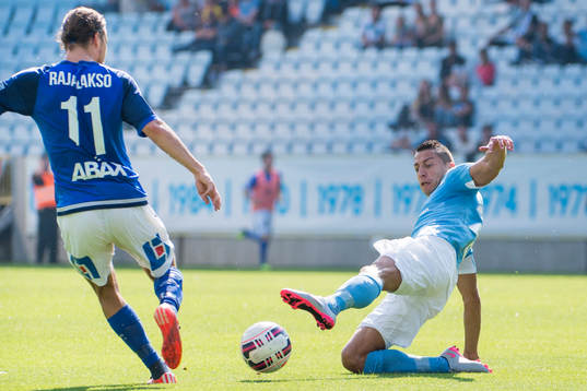 Sundsvalls Sebastian Rajalakso och Malmö FFs Nikola Djurjic