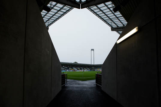 Bravida Arena innan fotbollsmatchen i Allsvenskan mellan