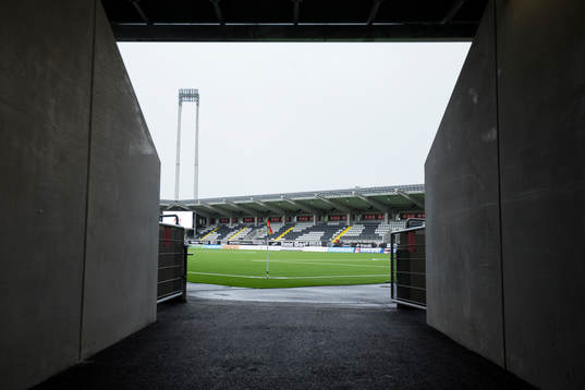Bravida Arena innan fotbollsmatchen i Allsvenskan mellan