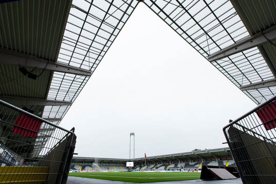 Bravida Arena innan fotbollsmatchen i Allsvenskan mellan