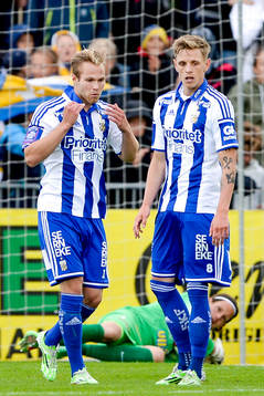 IFK Göteborgs Gustav Engvall och Sören Rieks deppar