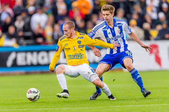 under fotbollsmatchen i Allsvenskan mellan Falkenberg och