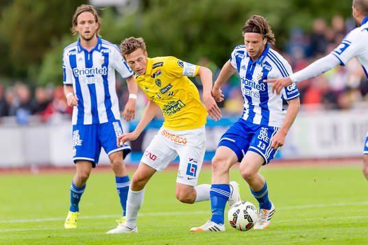 Falkenbergs Gustaf Nilsson och IFK Göteborgs Gustav