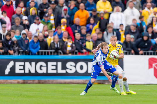 IFK Göteborgs Gustav Engvall och Falkenbergs Rasmus