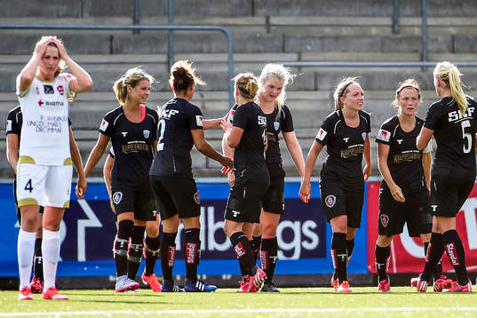 Göteborgs spelare jublar