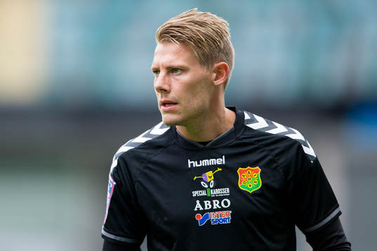 GAIS Patrik Ingelsten innan fotbollsmatchen i Superettan