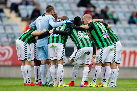 GAIS samlade innan fotbollsmatchen i Superettan mellan GAIS