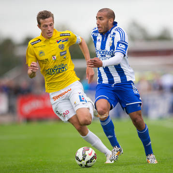 Falkenbergs Gustaf Nilsson och Göteborgs Haitam Aleesami