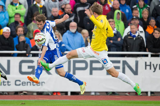 Göteborgs Emil Salomonsson och Falkenbergs Adam Eriksson