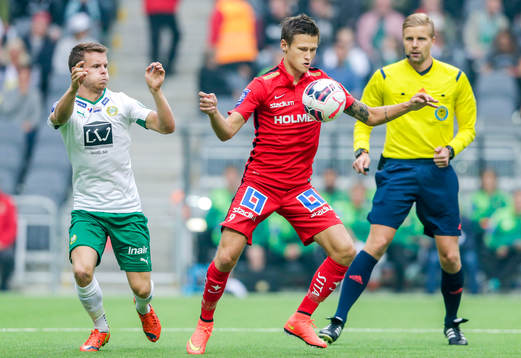 Hammarbys Måns Söderqvist och Norrköpings Arnor Ingvi