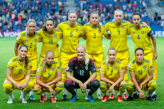 Sveriges startelva före finalen i U19 EM i fotboll mellan