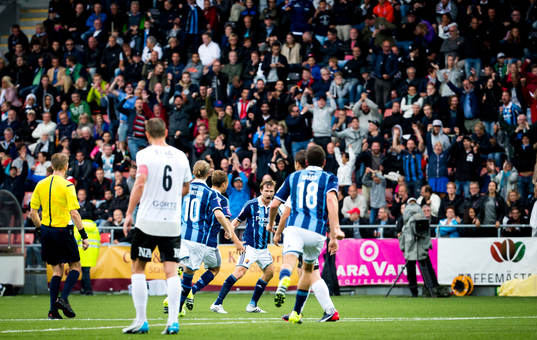 Djurgårdens Jesper Arvidsson jublar
