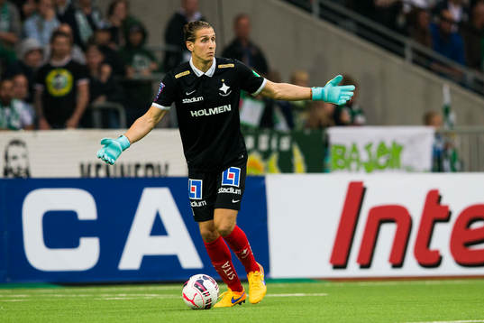 Norrköpings målvakt David Mitov Nilsson