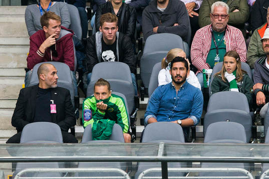 Hammarbys Oliver Silverholt och Pablo Pinones-Arce på
