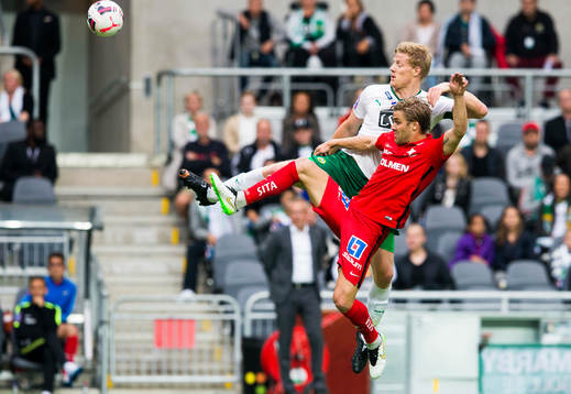 Hammarbys Lars Saetra och Norrköpings Christoffer Nyman