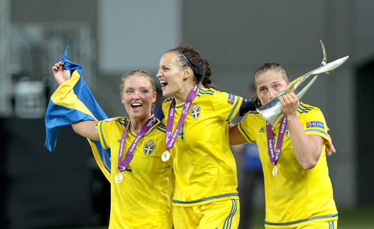 Sveriges Ronja Aronsson, Nathalie Björn och Filippa
