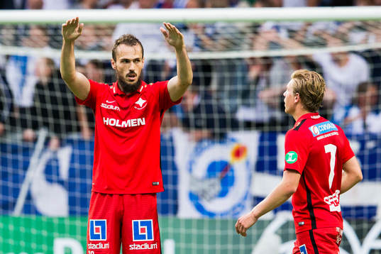 Norrköpings Emir Kujovic och Alexander Fransson