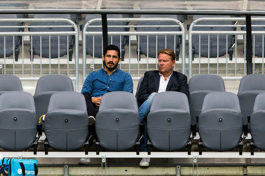 Hammarbys Pablo Pinones-Arce och Hammarbys sportchef Mats