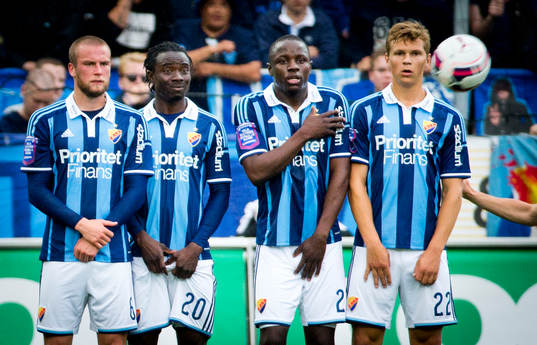 Djurgårdens Alexander Faltsetas, Sam Johnson, Nyasha