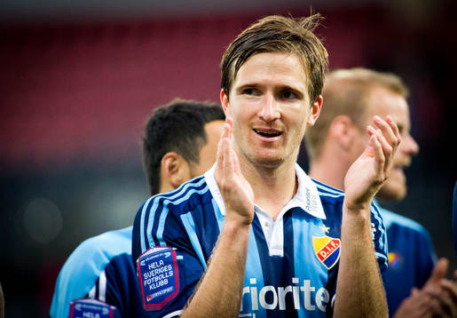 Matchens enda målskytt Djurgårdens Jesper Arvidsson