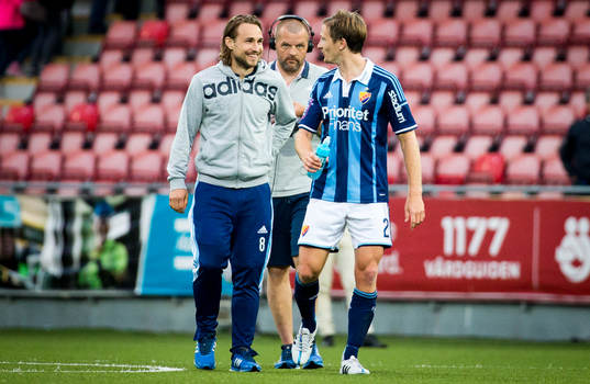 Matchens enda målskytt Djurgårdens Jesper Arvidsson