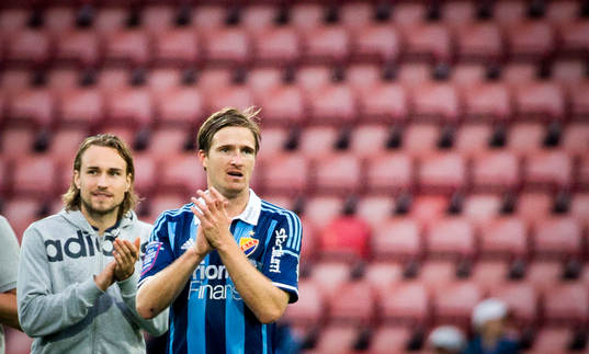 Matchens enda målskytt Djurgårdens Jesper Arvidsson